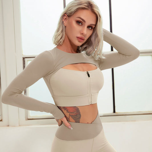 Sexy Long Sleeve Sports Tops