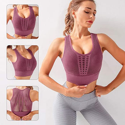 Wirefree Removable Cups Sport Bra